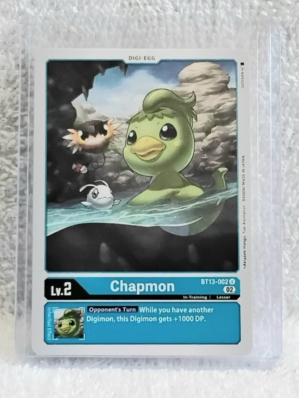 5/$20 Mint Digimon Chapmon Digi-Egg Card BT13-002 U by Bandai!!